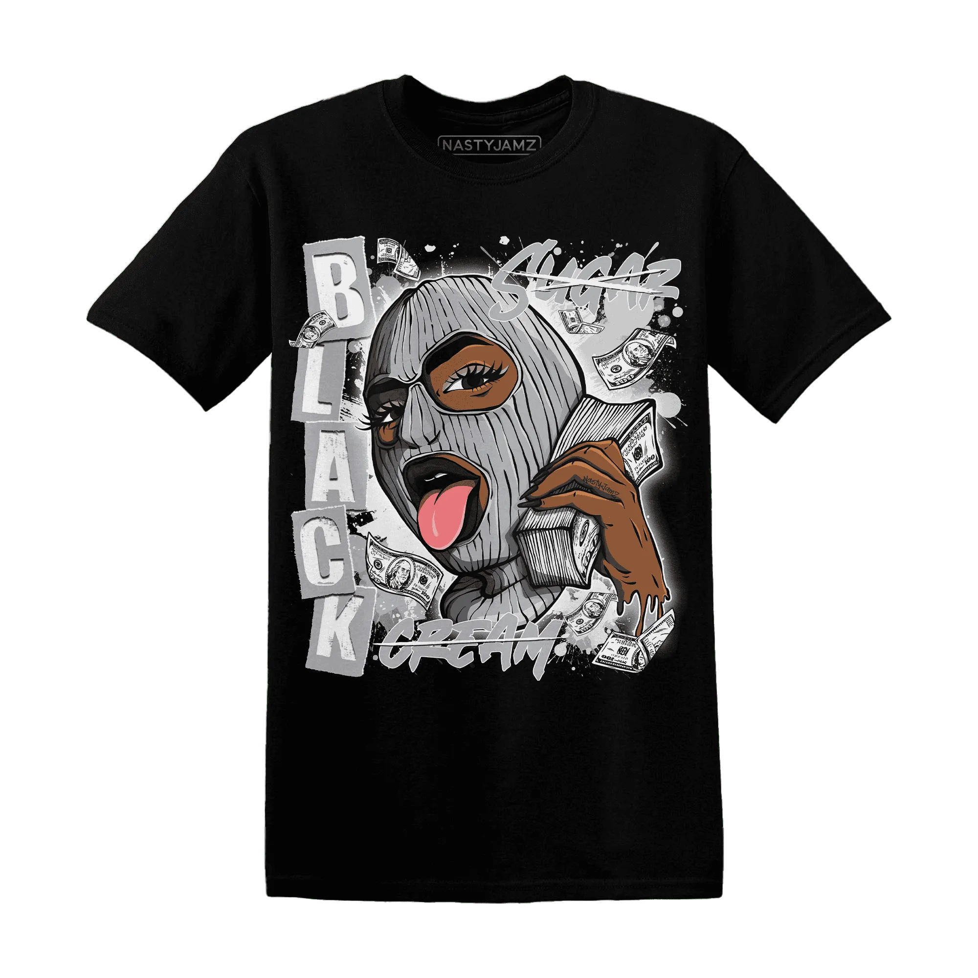 Wolf-Grey-1s-T-Shirt-Match-No-Sugar-No-Cream