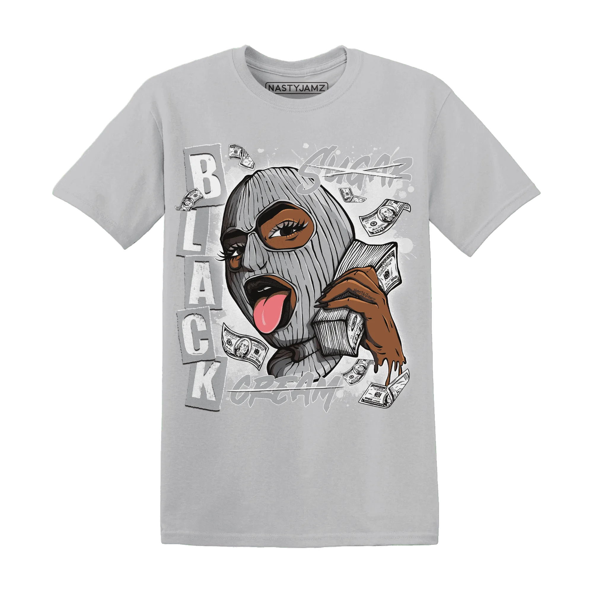 Wolf-Grey-1s-T-Shirt-Match-No-Sugar-No-Cream