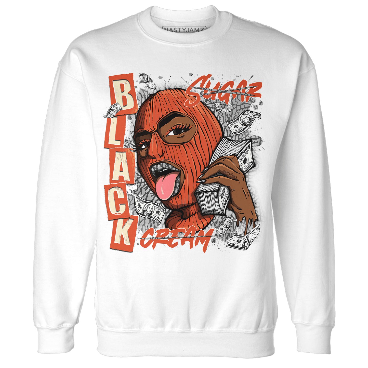 Georgia Peach 3s Sweatshirt Match No Sugar No Cream - NastyJamz