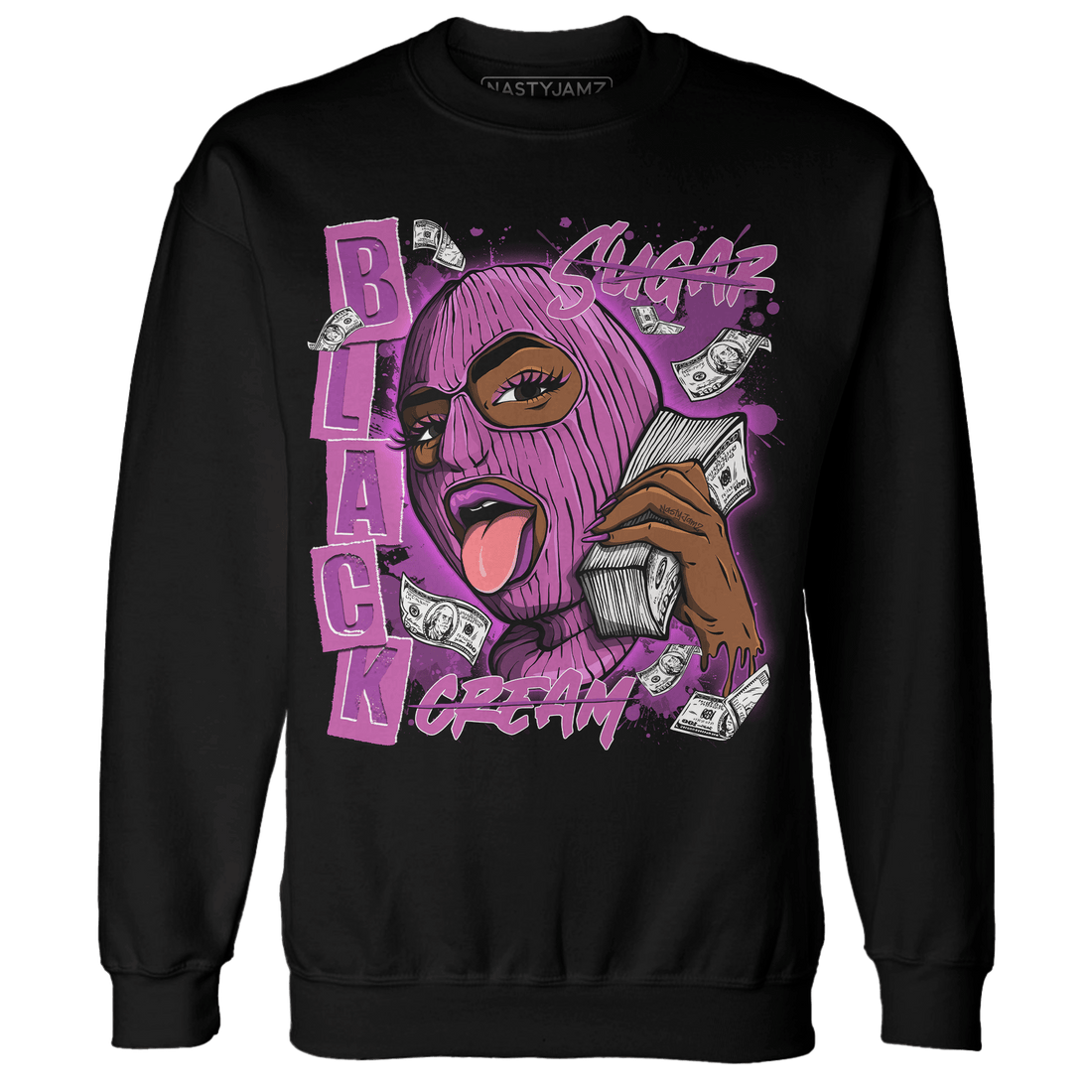 GS Hyper Violet 4s Sweatshirt Match No Sugar No Cream - NastyJamz
