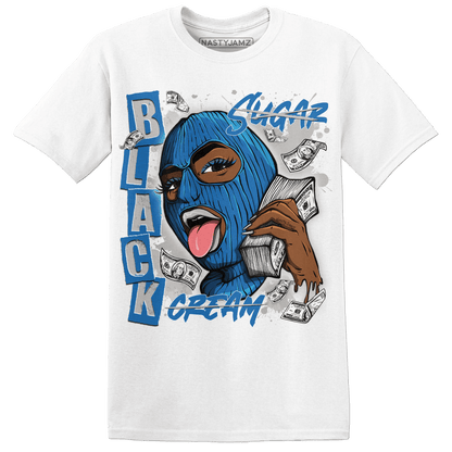 Industrial Blue 4s T Shirt Match No Sugar No Cream - NastyJamz