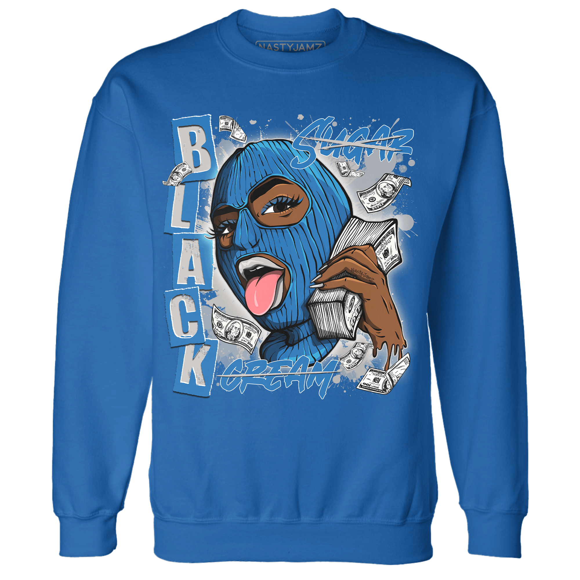 Industrial Blue 4s Sweatshirt Match No Sugar No Cream - NastyJamz