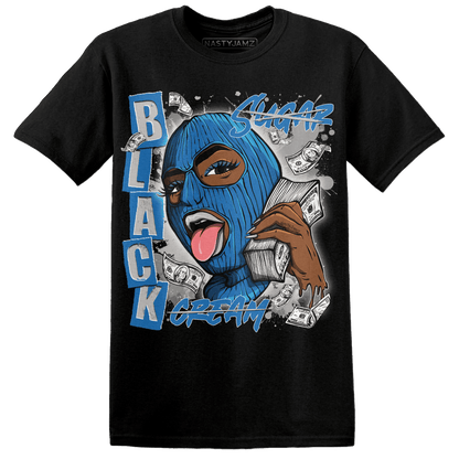 Industrial Blue 4s T Shirt Match No Sugar No Cream - NastyJamz