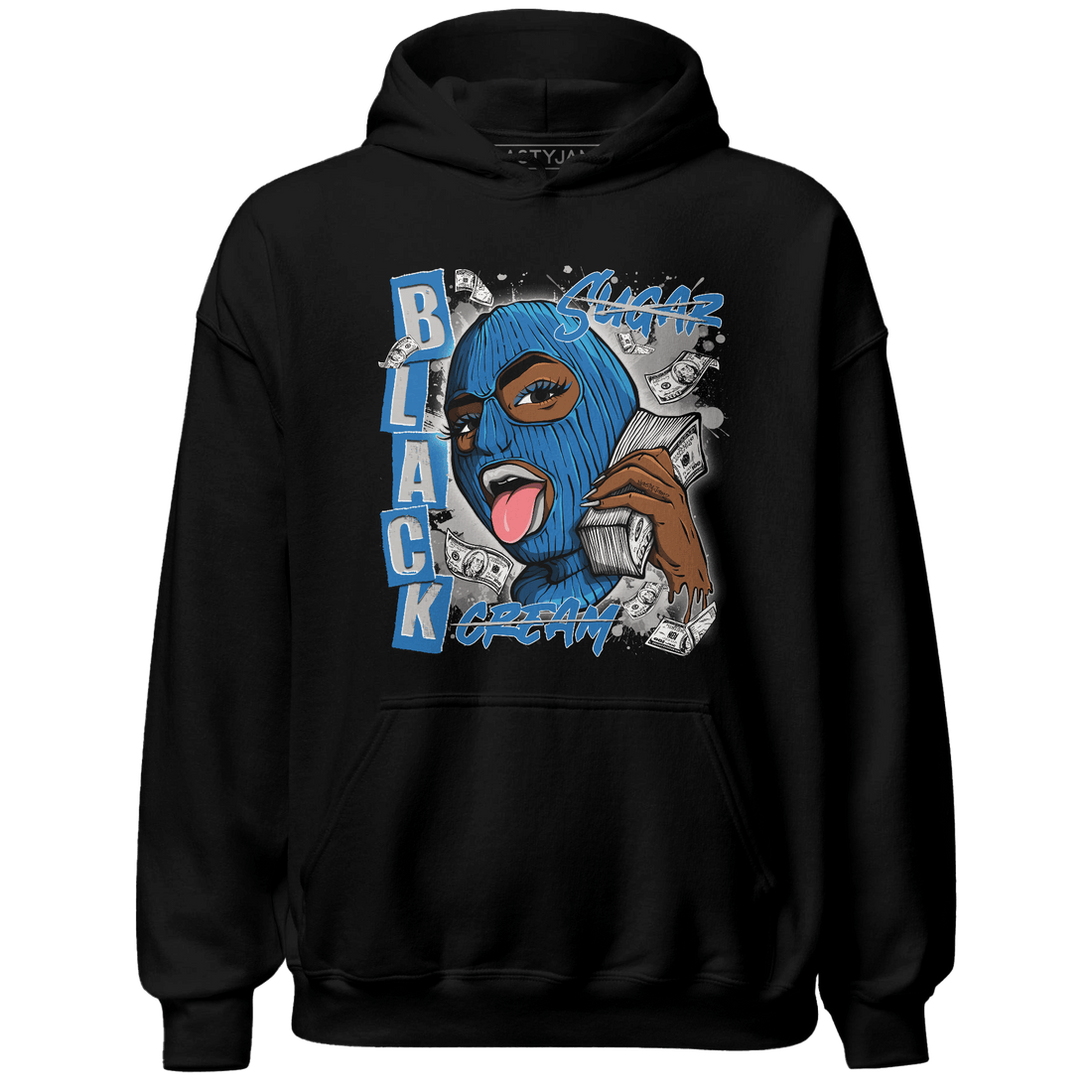Industrial Blue 4s Hoodie Match No Sugar No Cream - NastyJamz