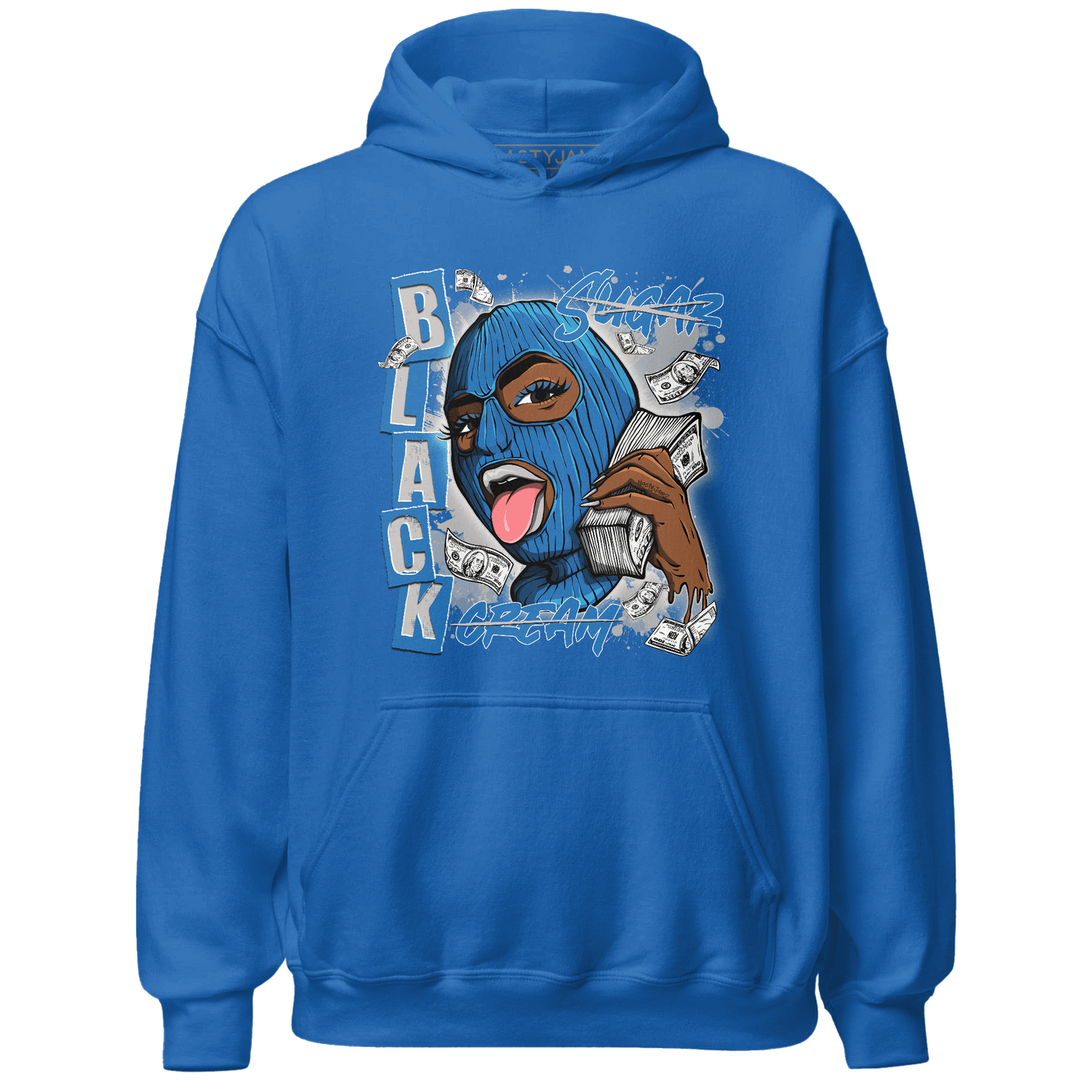 Industrial Blue 4s Hoodie Match No Sugar No Cream - NastyJamz