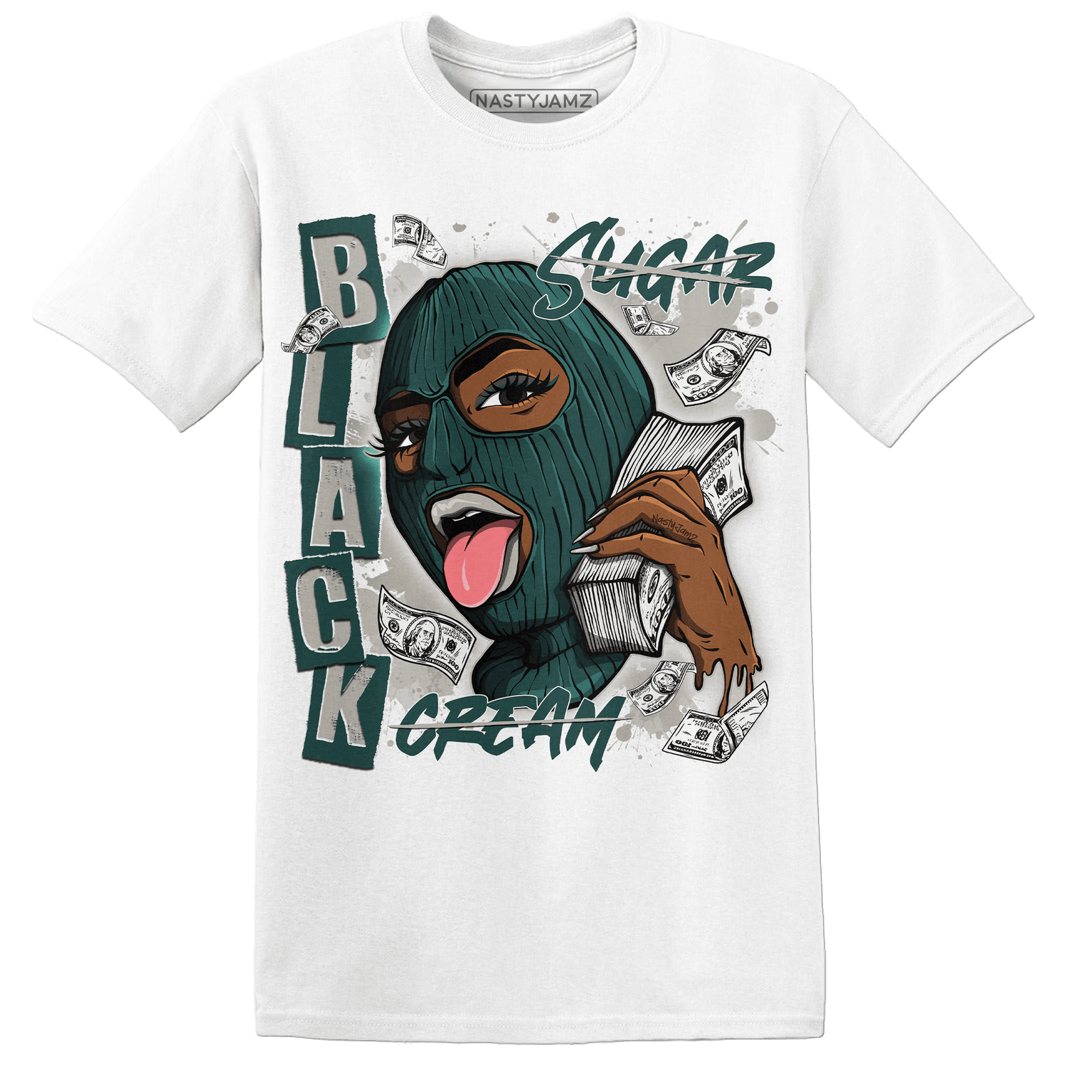 Oxidized Green 4s T Shirt Match No Sugar No Cream - NastyJamz