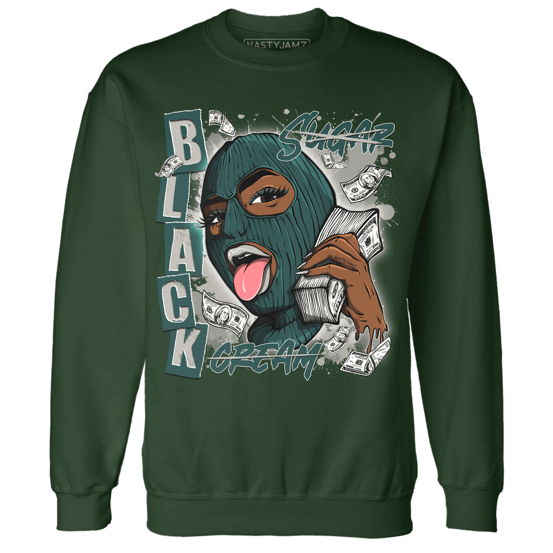 Oxidized Green 4s Sweatshirt Match No Sugar No Cream - NastyJamz