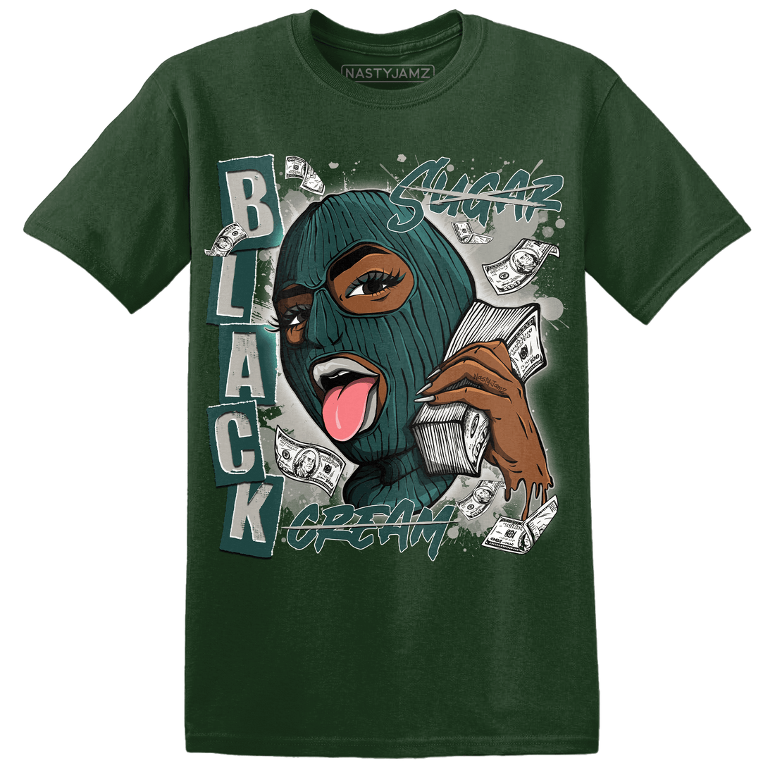 Oxidized Green 4s T Shirt Match No Sugar No Cream - NastyJamz