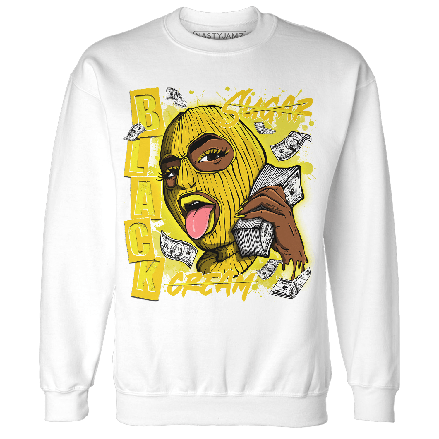 Vivid Sulfur 4s Sweatshirt Match No Sugar No Cream - NastyJamz