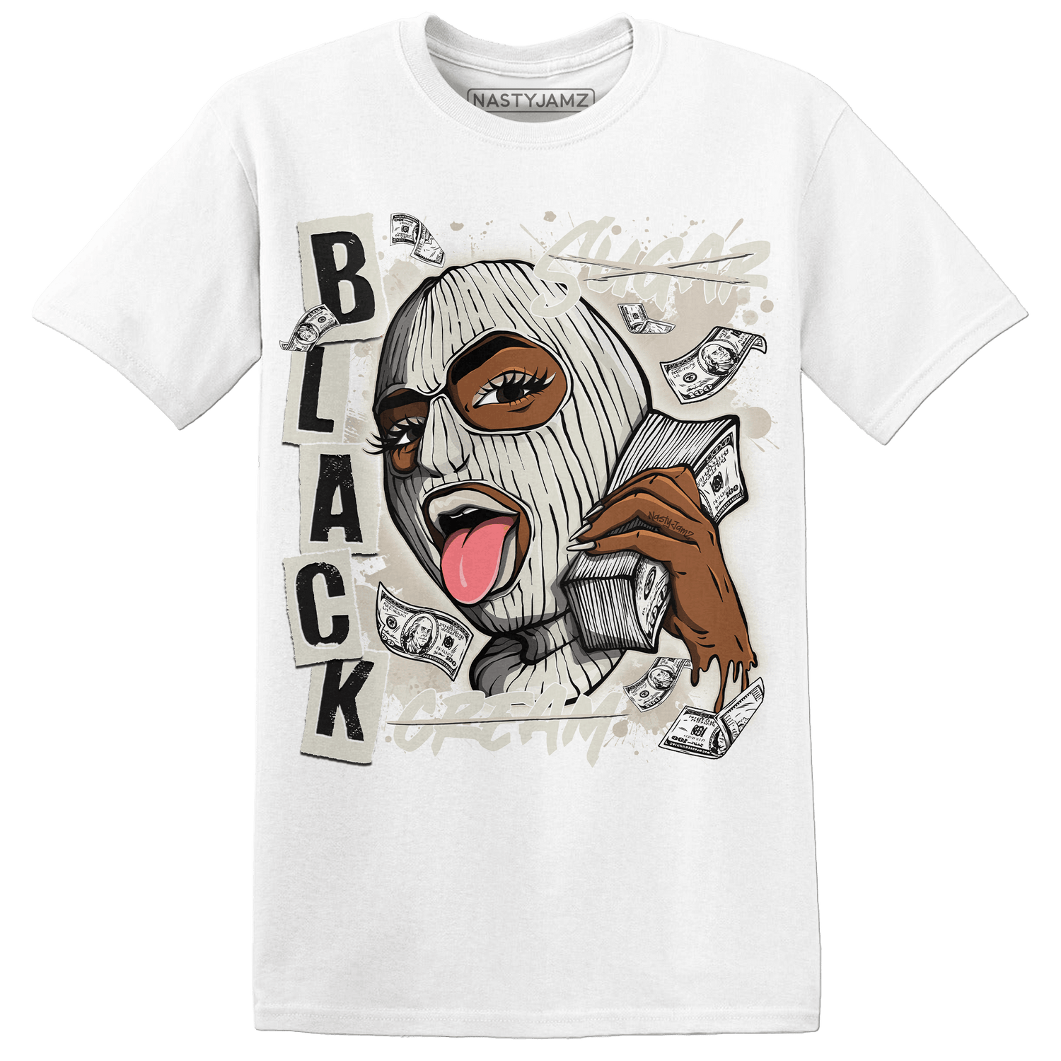 SE Sail 5s T Shirt Match No Sugar No Cream - NastyJamz