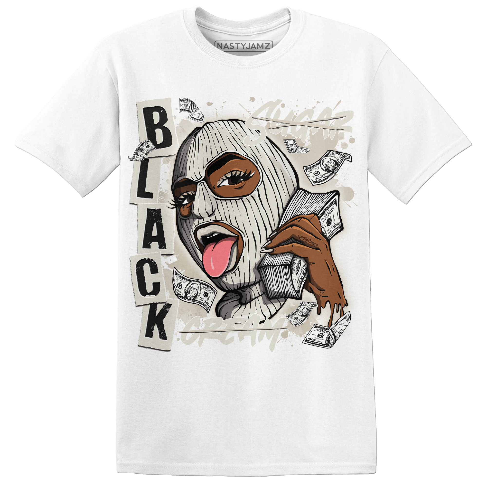 SE Sail 5s T Shirt Match No Sugar No Cream - NastyJamz