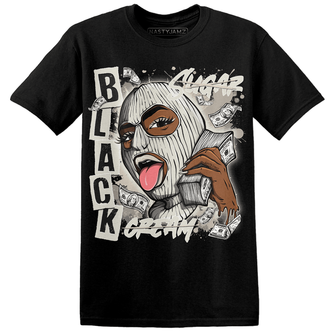SE Sail 5s T Shirt Match No Sugar No Cream - NastyJamz