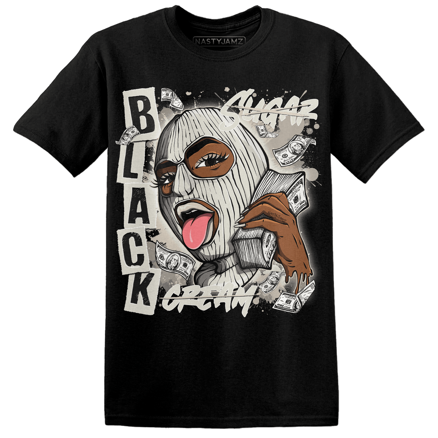 SE Sail 5s T Shirt Match No Sugar No Cream - NastyJamz