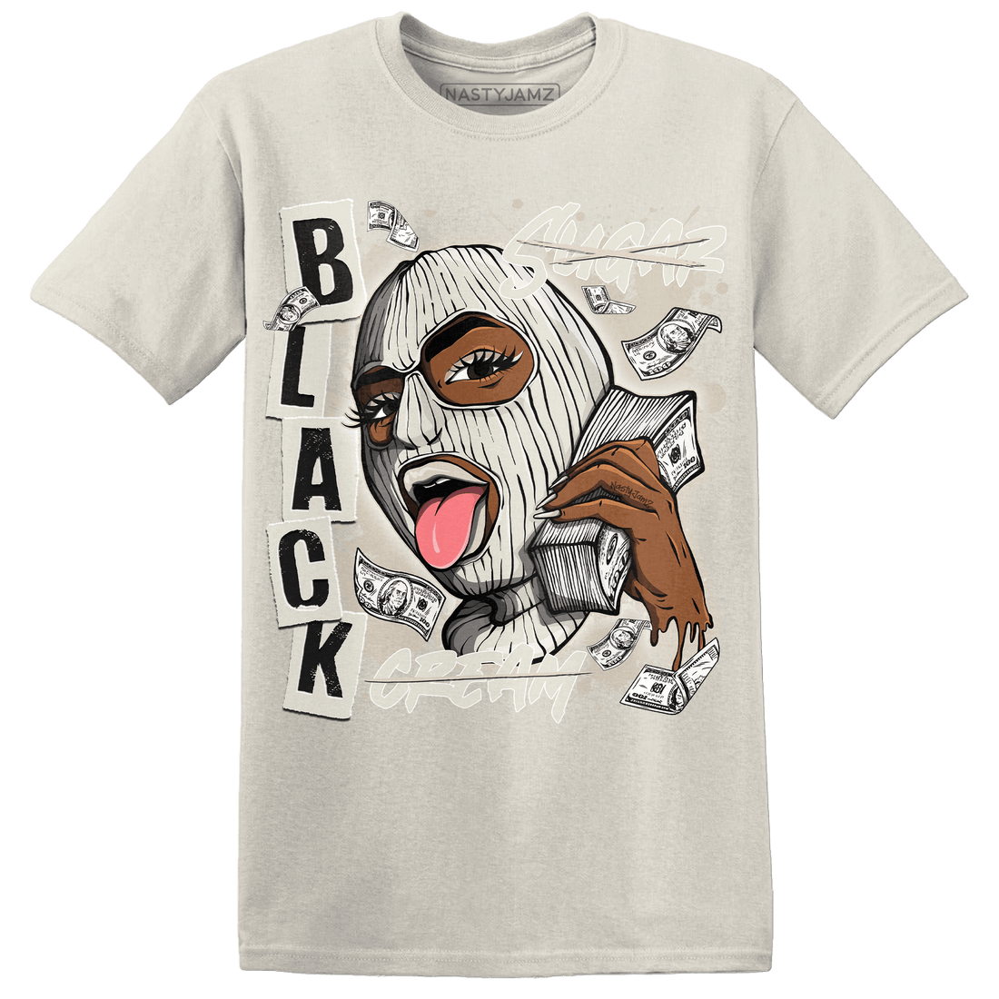 SE Sail 5s T Shirt Match No Sugar No Cream - NastyJamz