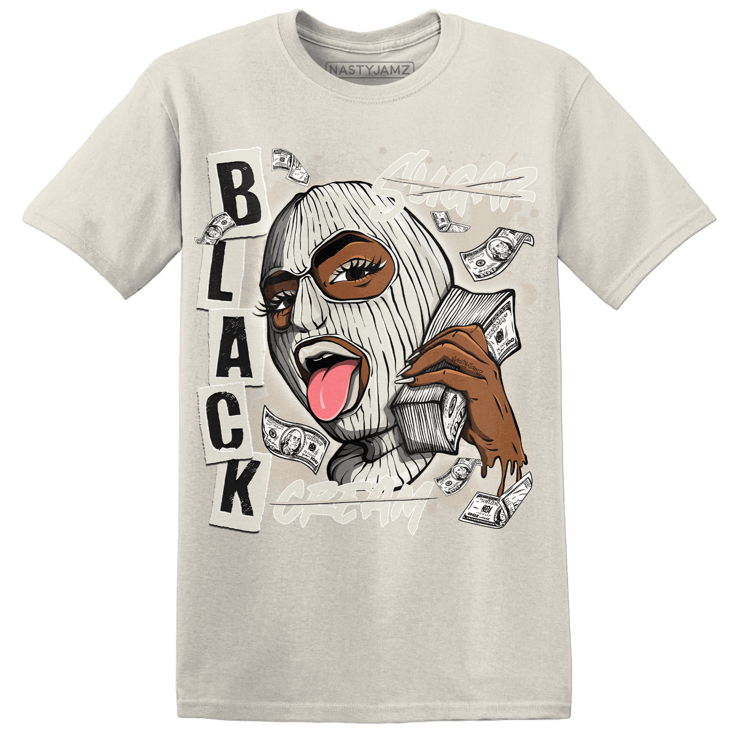 SE Sail 5s T Shirt Match No Sugar No Cream - NastyJamz