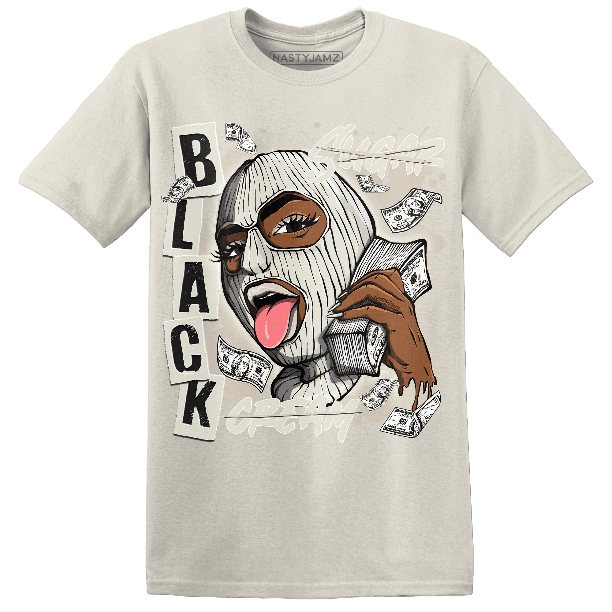 SE Sail 5s T Shirt Match No Sugar No Cream - NastyJamz