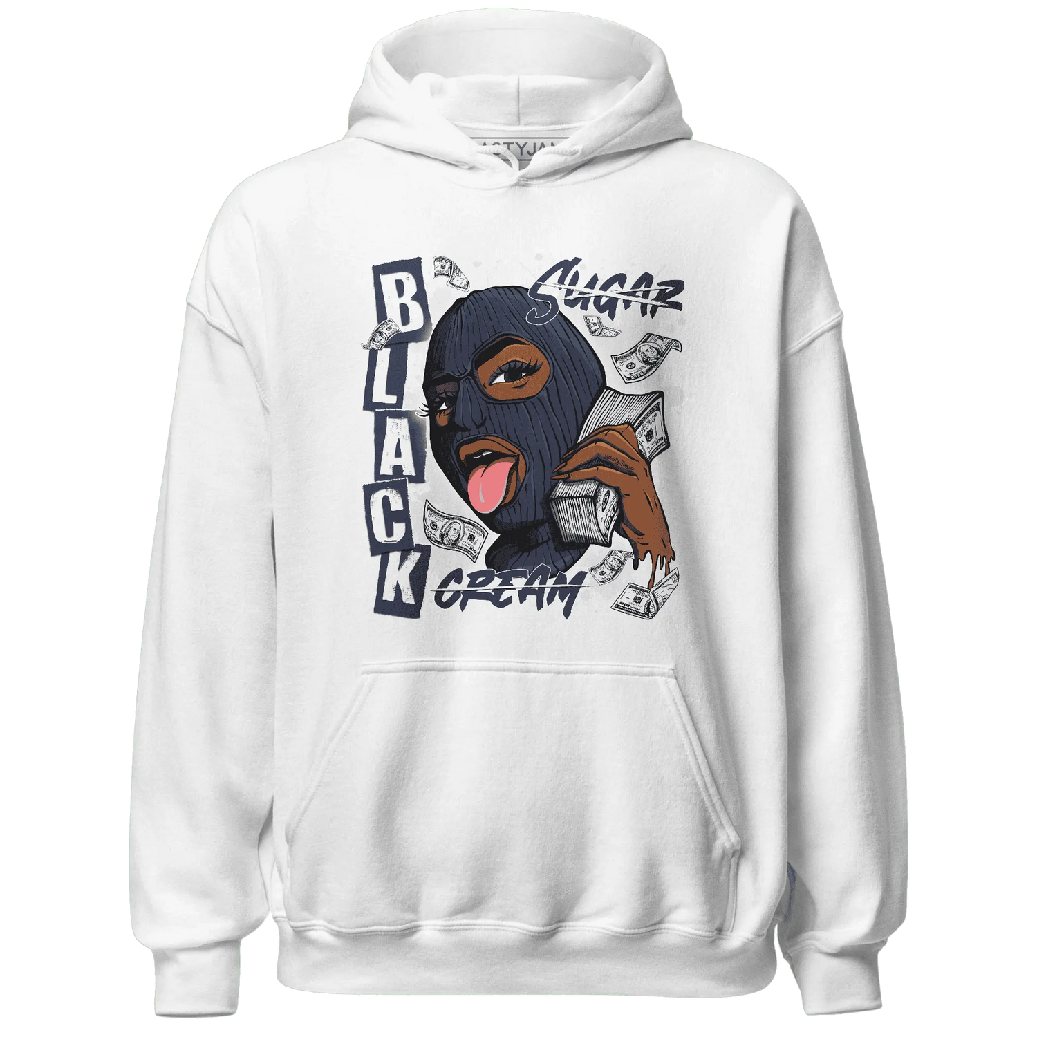White-Navy-6s-Hoodie-Match-No-Sugar-No-Cream
