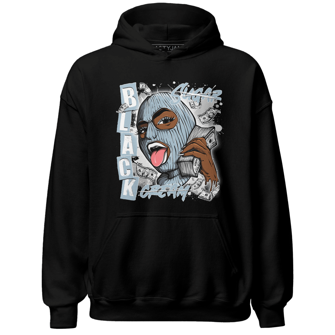 Blue Grey 13s Hoodie Match No Sugar No Cream - NastyJamz