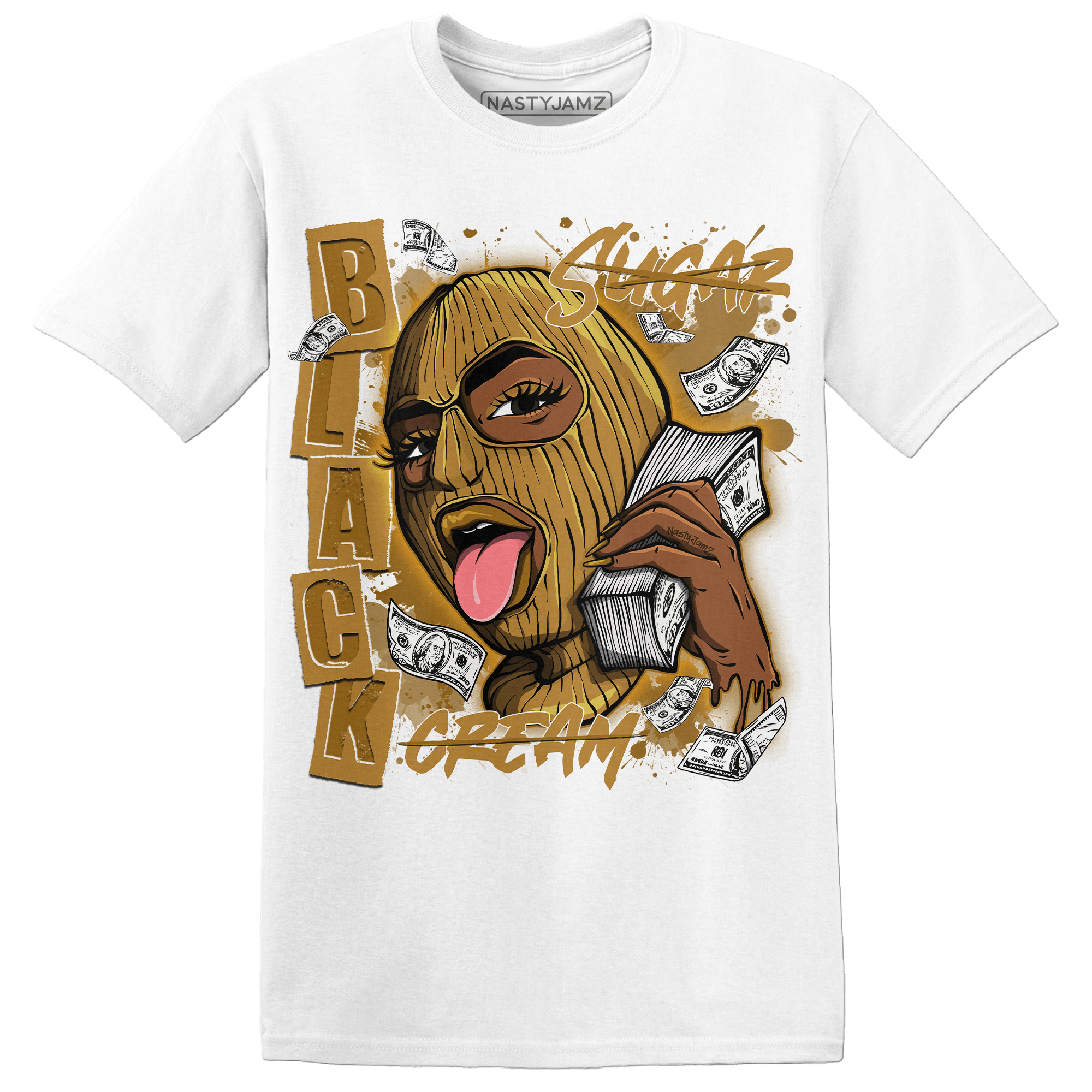 Wheat 13s T Shirt Match No Sugar No Cream - NastyJamz