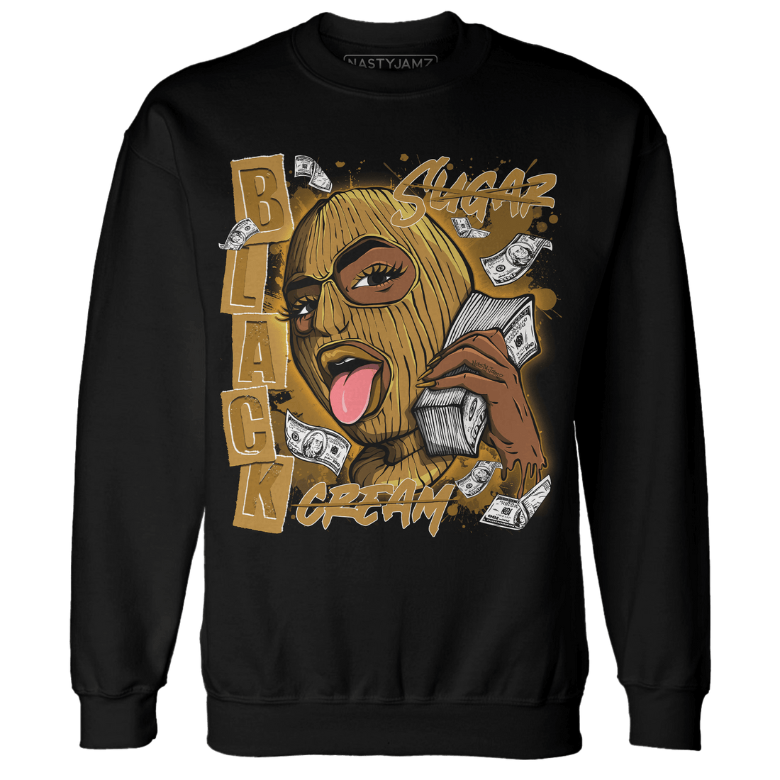 Wheat 13s Sweatshirt Match No Sugar No Cream - NastyJamz