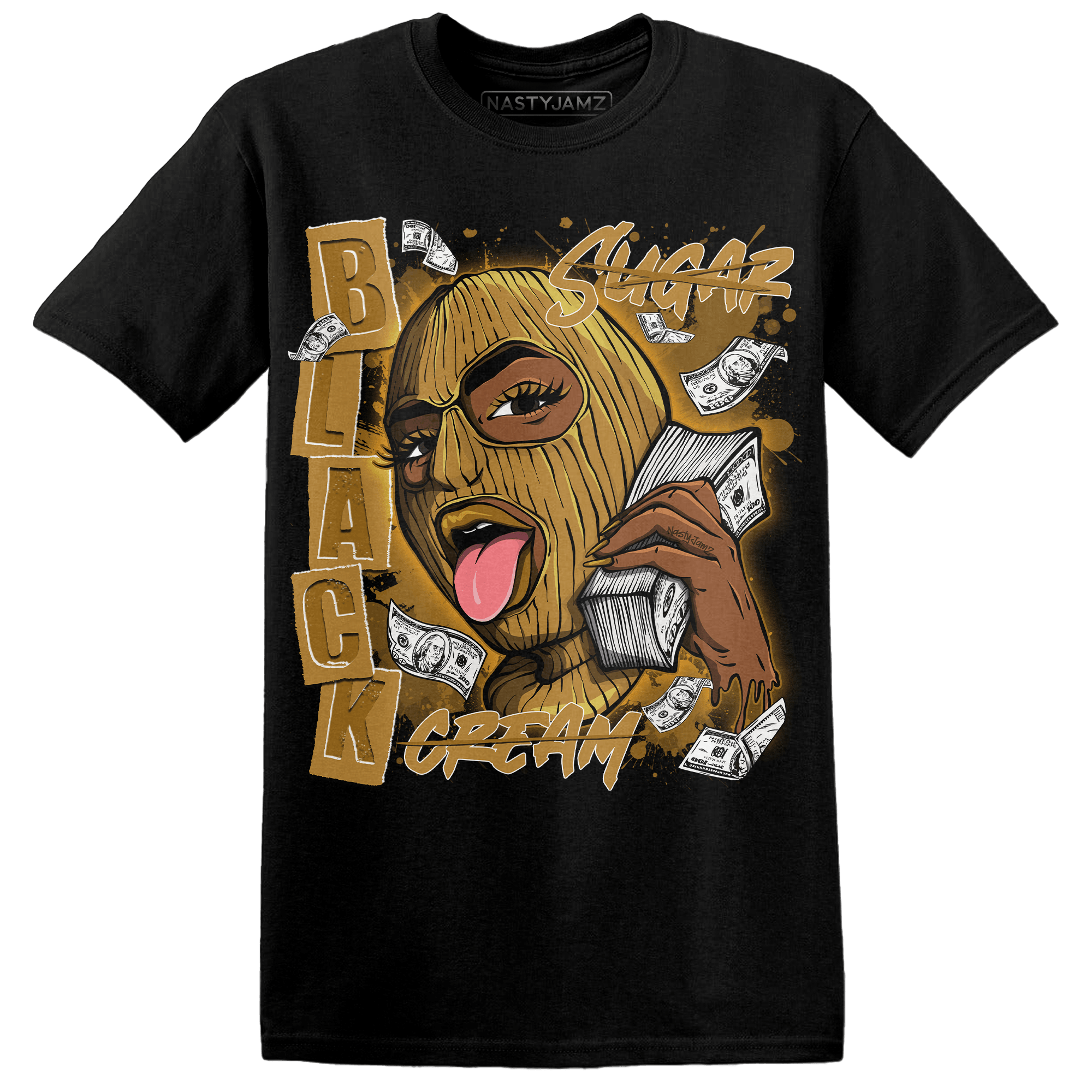 Wheat 13s T Shirt Match No Sugar No Cream - NastyJamz