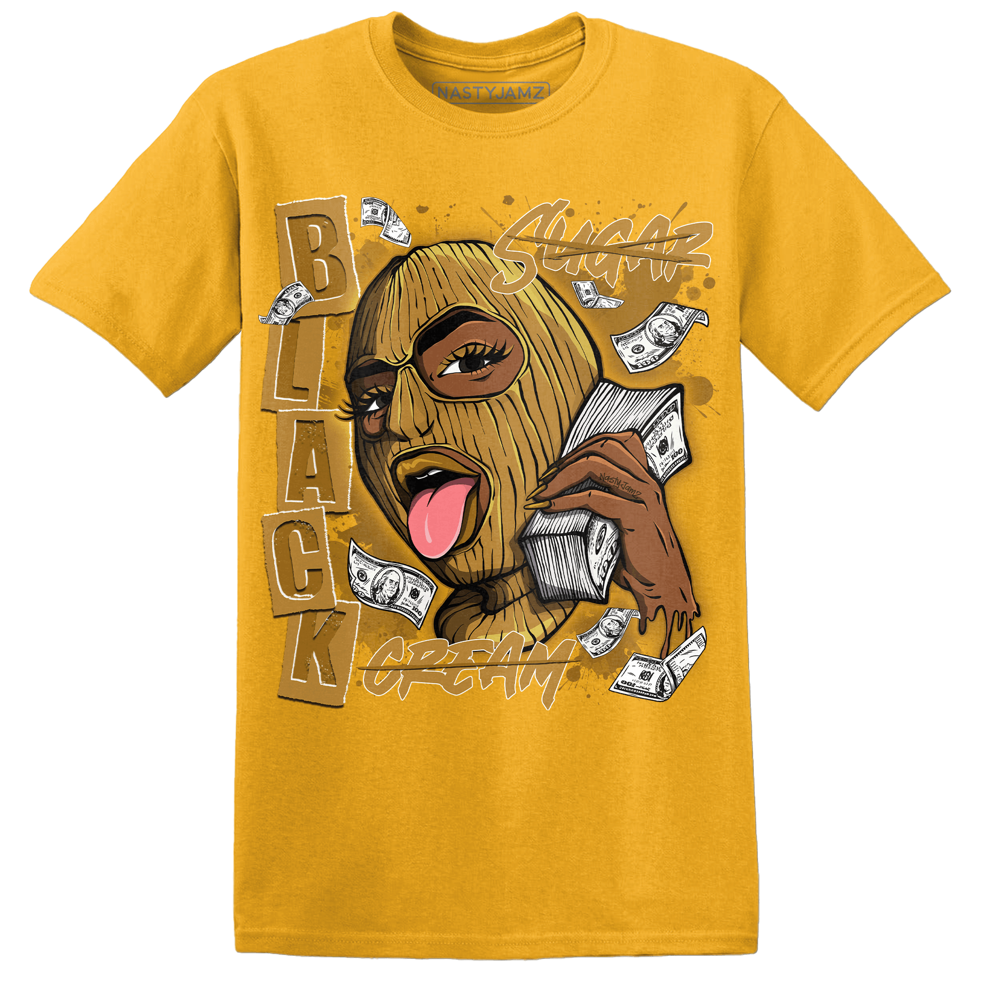 Wheat 13s T Shirt Match No Sugar No Cream - NastyJamz