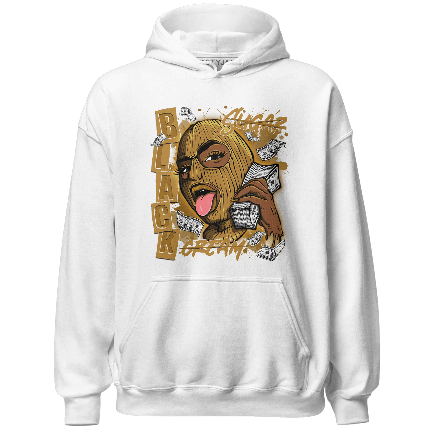 Wheat 13s Hoodie Match No Sugar No Cream - NastyJamz