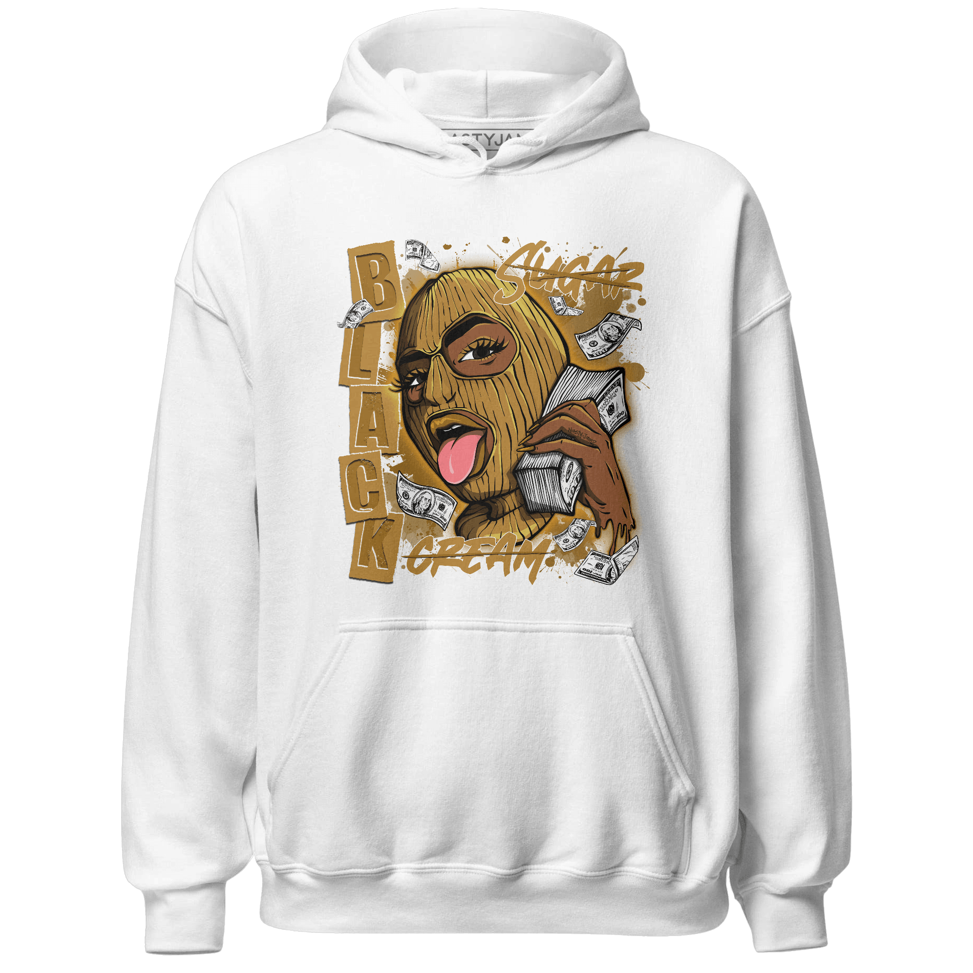 Wheat 13s Hoodie Match No Sugar No Cream - NastyJamz