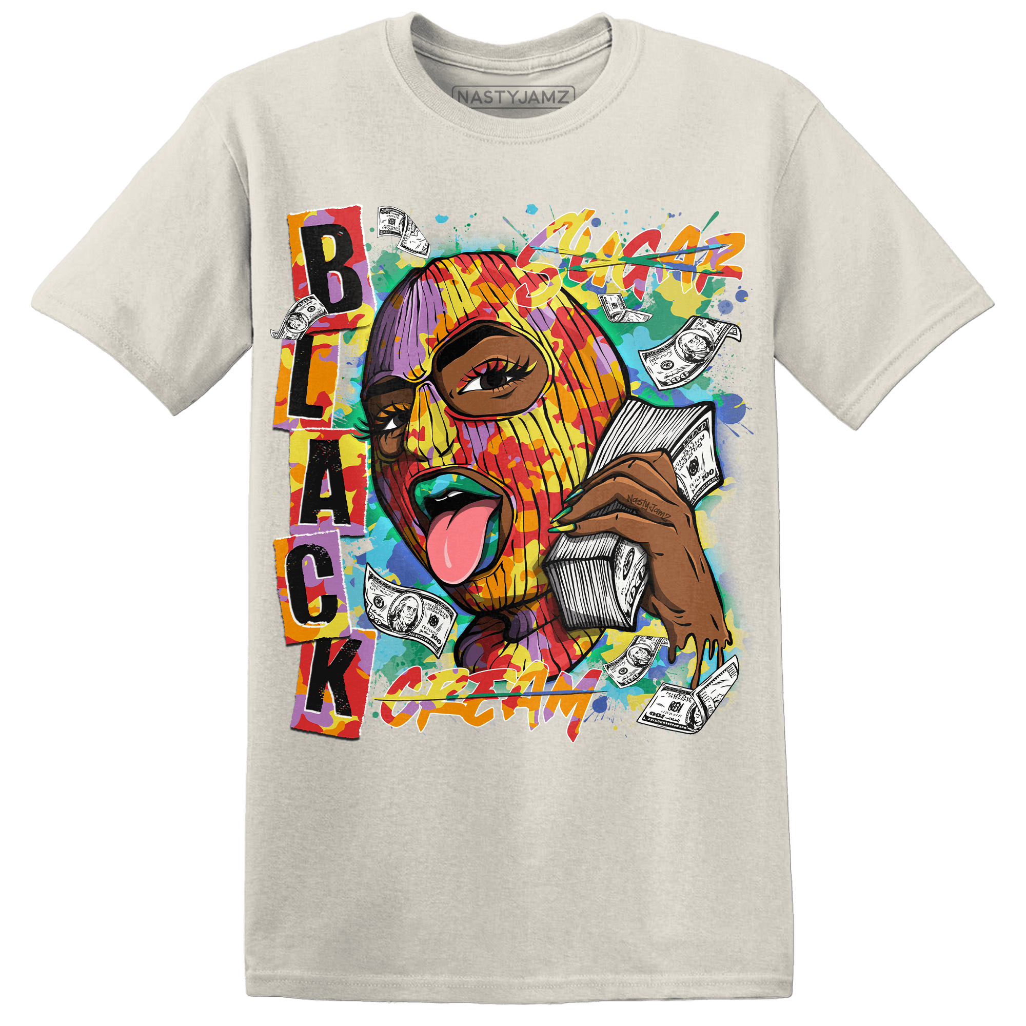 Mid GS Six Championships 1s T Shirt Match No Sugar No Cream - NastyJamz