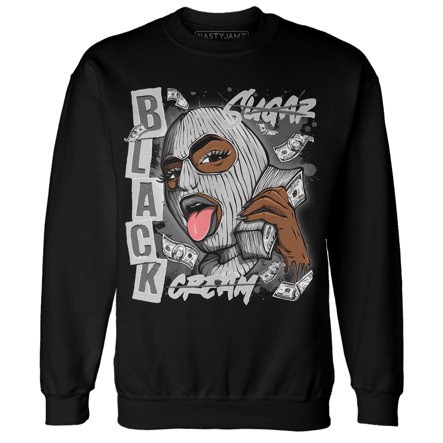 Retro High OG Black White 1s Sweatshirt Match No Sugar No Cream - NastyJamz