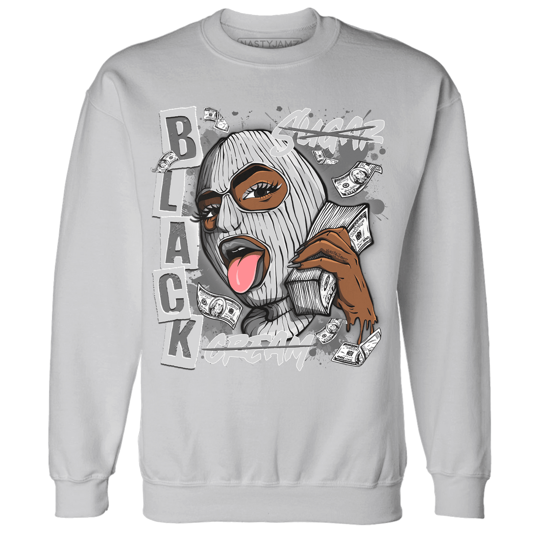 Retro High OG Black White 1s Sweatshirt Match No Sugar No Cream - NastyJamz