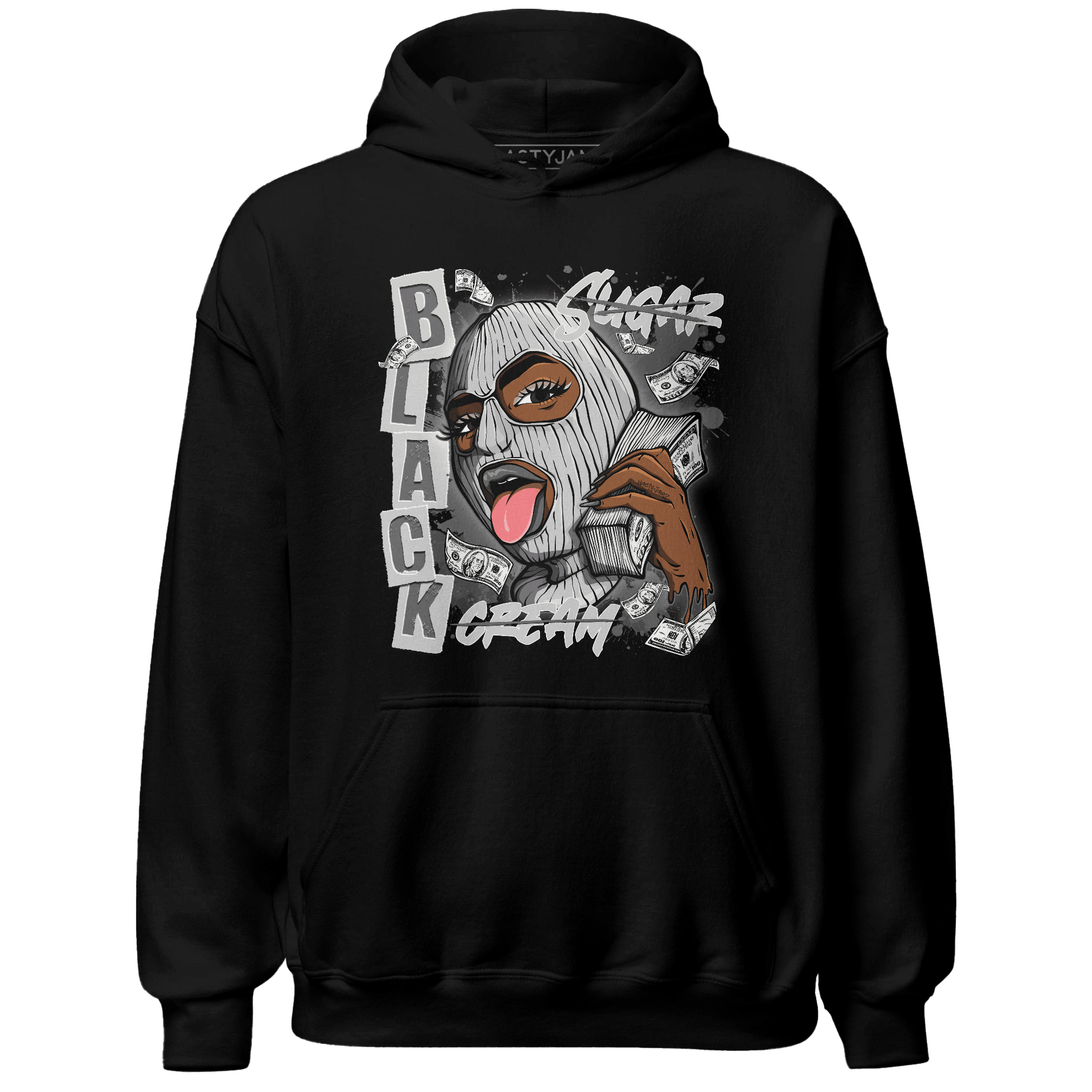 Retro High OG Black White 1s Hoodie Match No Sugar No Cream - NastyJamz