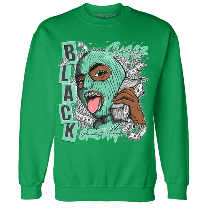 Green Glow 3s Sweatshirt Match No Sugar No Cream - NastyJamz