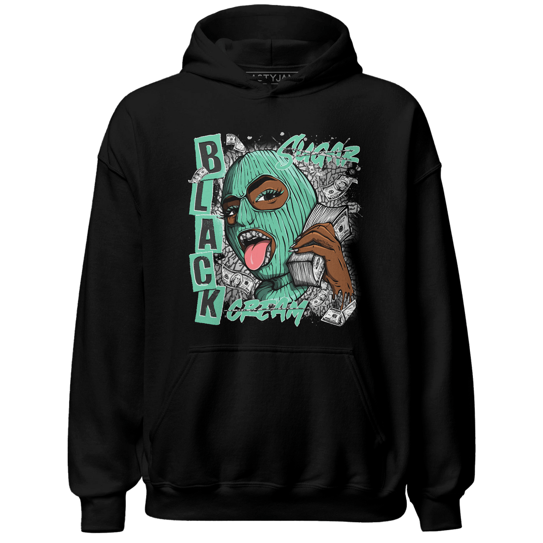 Green Glow 3s Hoodie Match No Sugar No Cream - NastyJamz