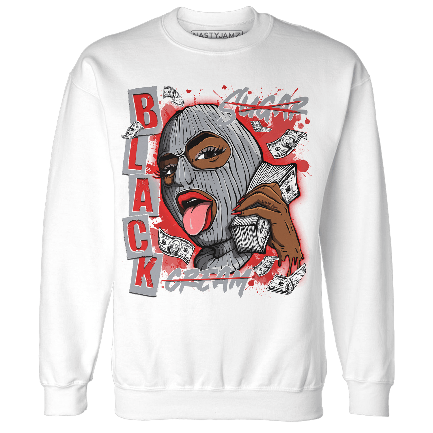 Bred Reimagined 4s Sweatshirt Match No Sugar No Cream - NastyJamz