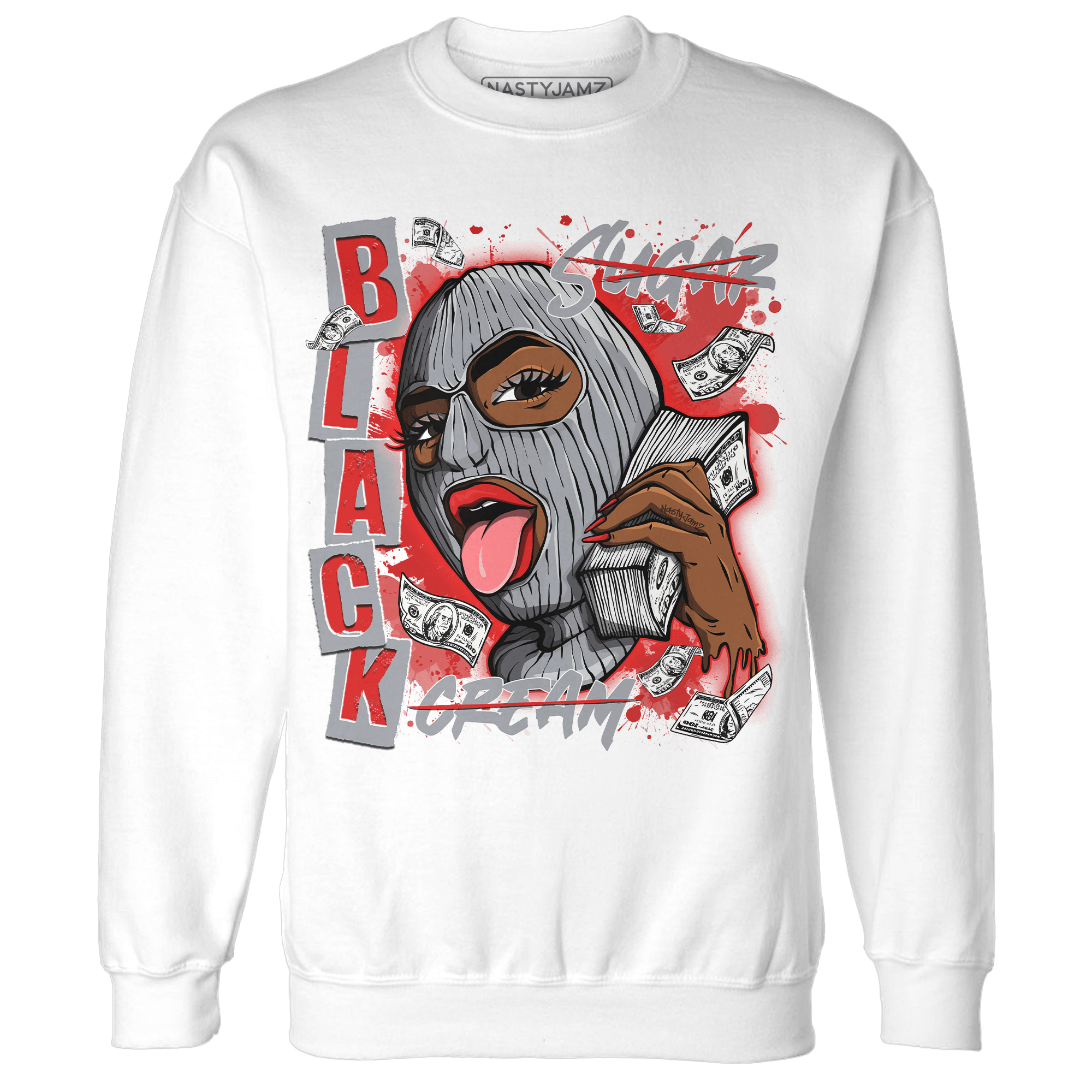 Bred Reimagined 4s Sweatshirt Match No Sugar No Cream - NastyJamz