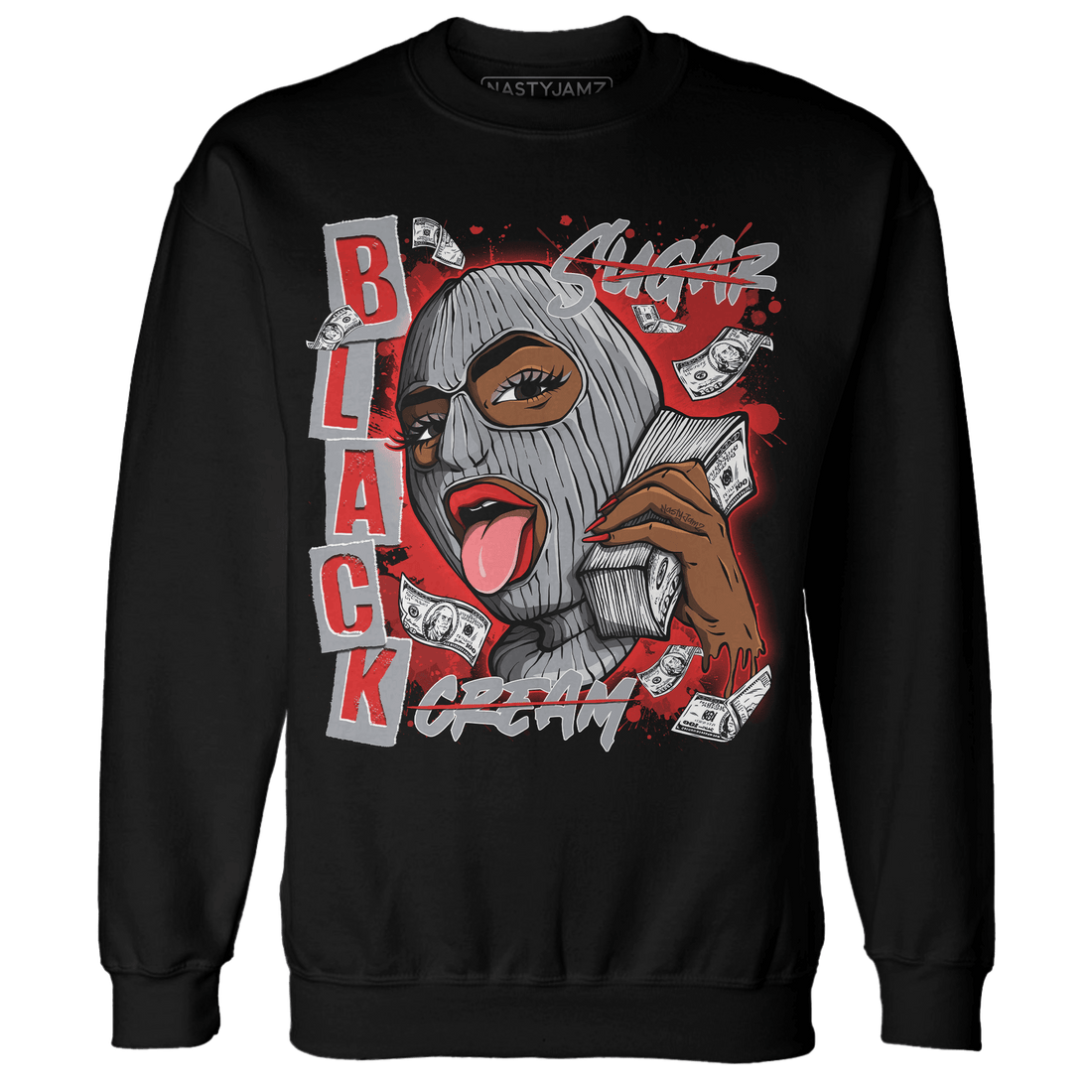 Bred Reimagined 4s Sweatshirt Match No Sugar No Cream - NastyJamz
