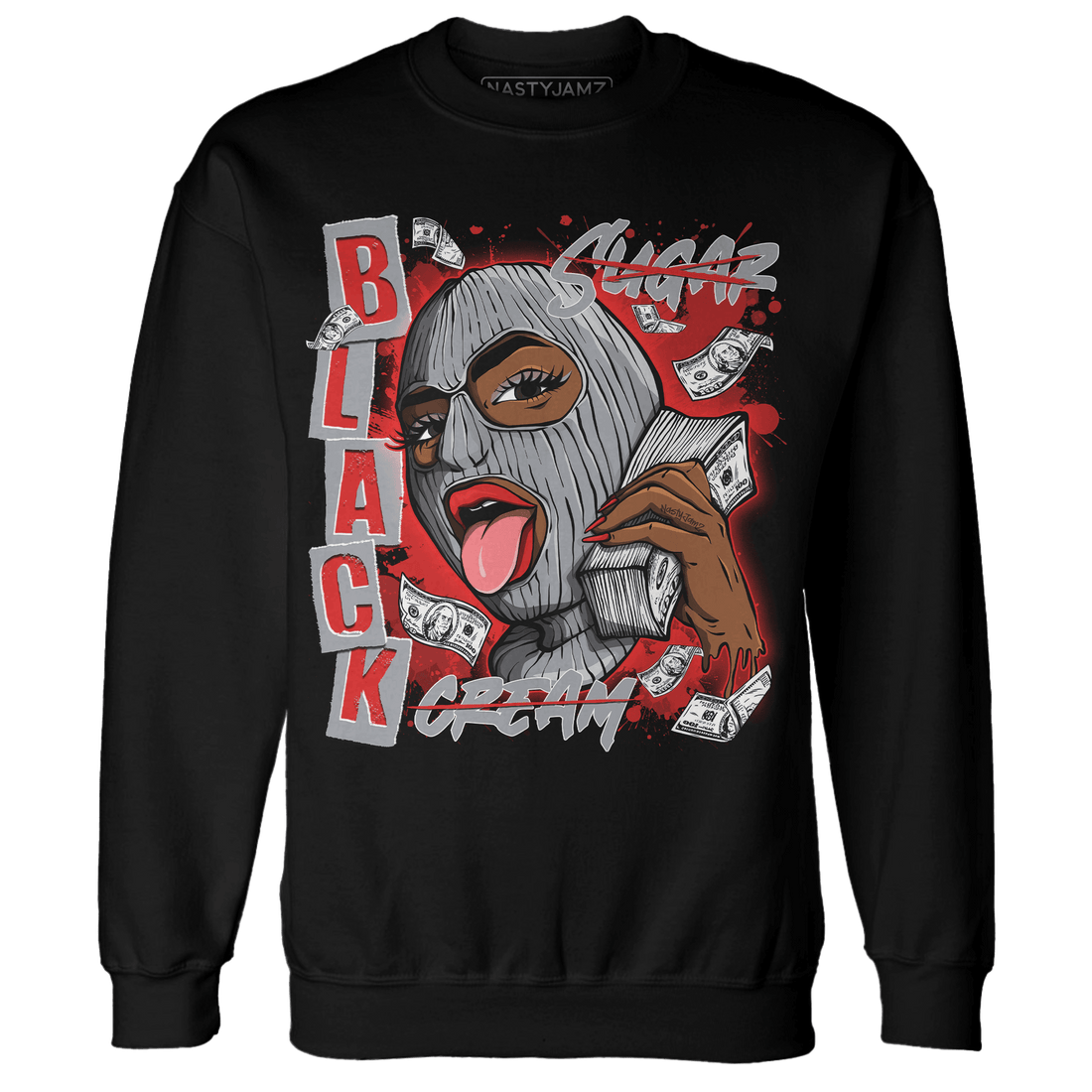 Bred Reimagined 4s Sweatshirt Match No Sugar No Cream - NastyJamz