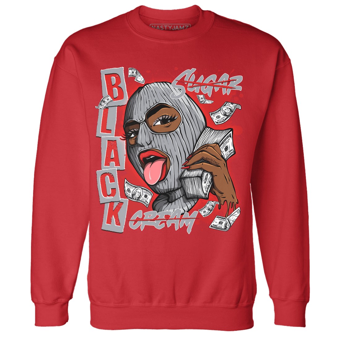 Bred Reimagined 4s Sweatshirt Match No Sugar No Cream - NastyJamz