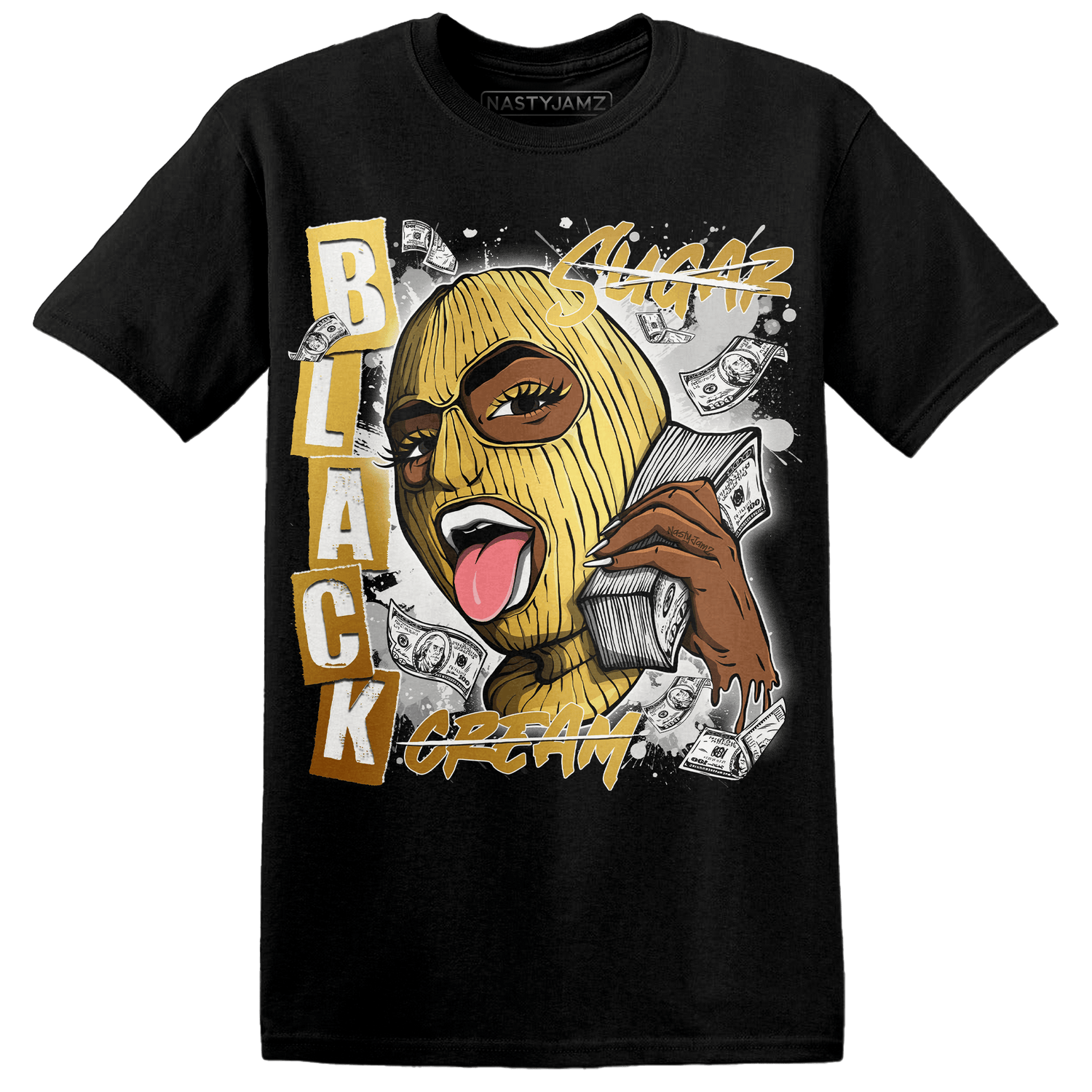 Sail 4s T Shirt Match No Sugar No Cream - NastyJamz