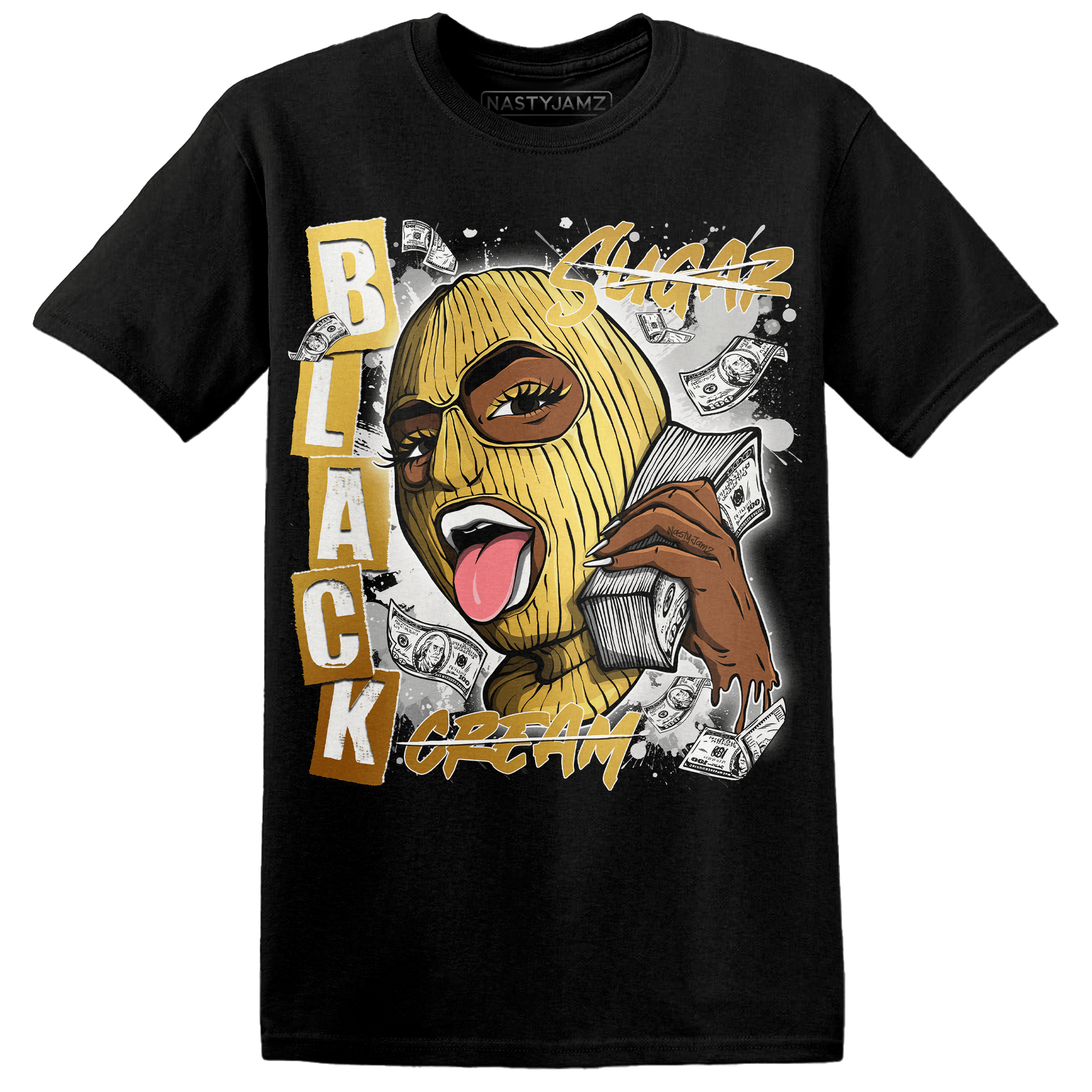 Sail 4s T Shirt Match No Sugar No Cream - NastyJamz