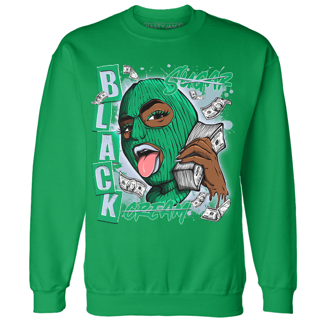 Lucky Green 5s Sweatshirt Match No Sugar No Cream - NastyJamz