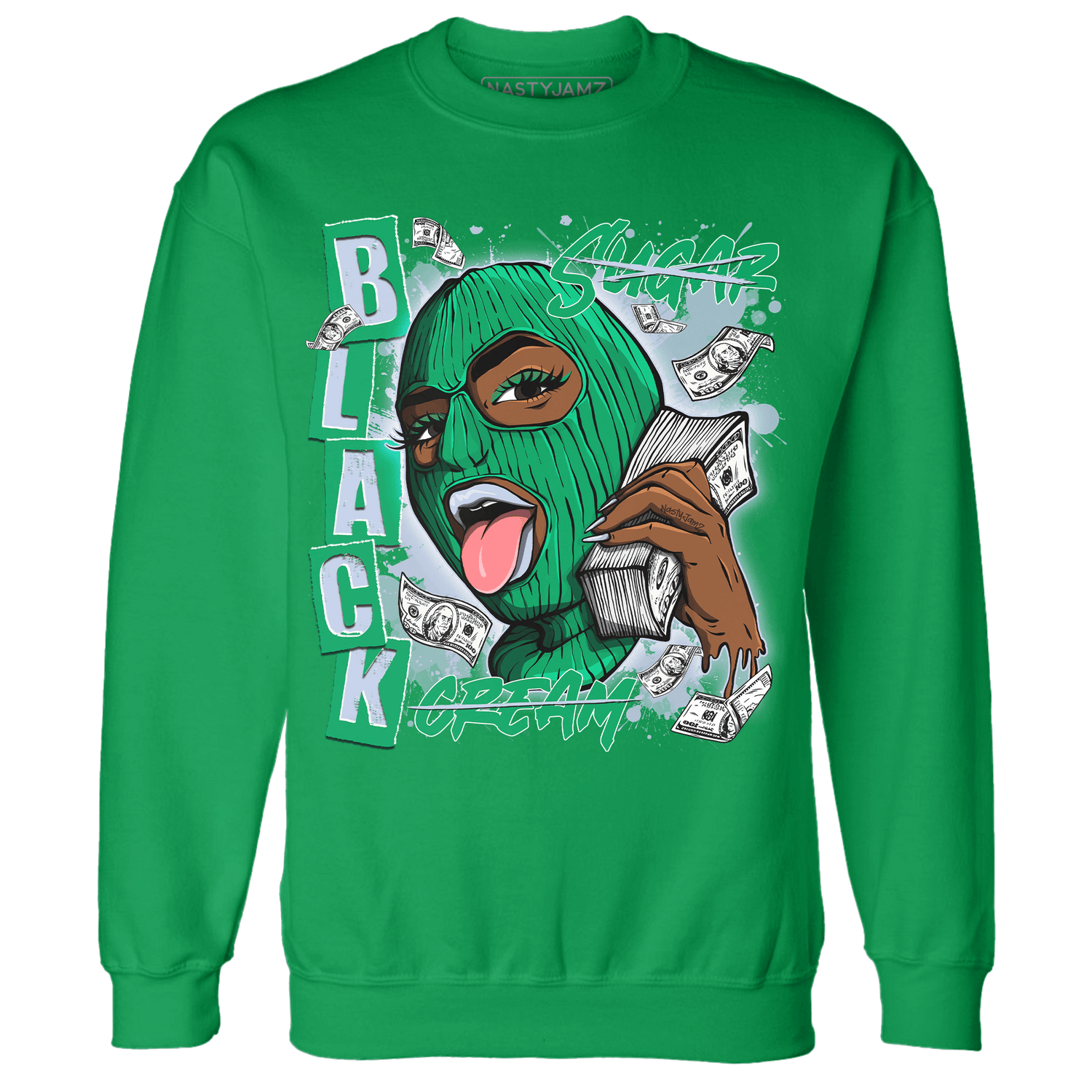 Lucky Green 5s Sweatshirt Match No Sugar No Cream - NastyJamz