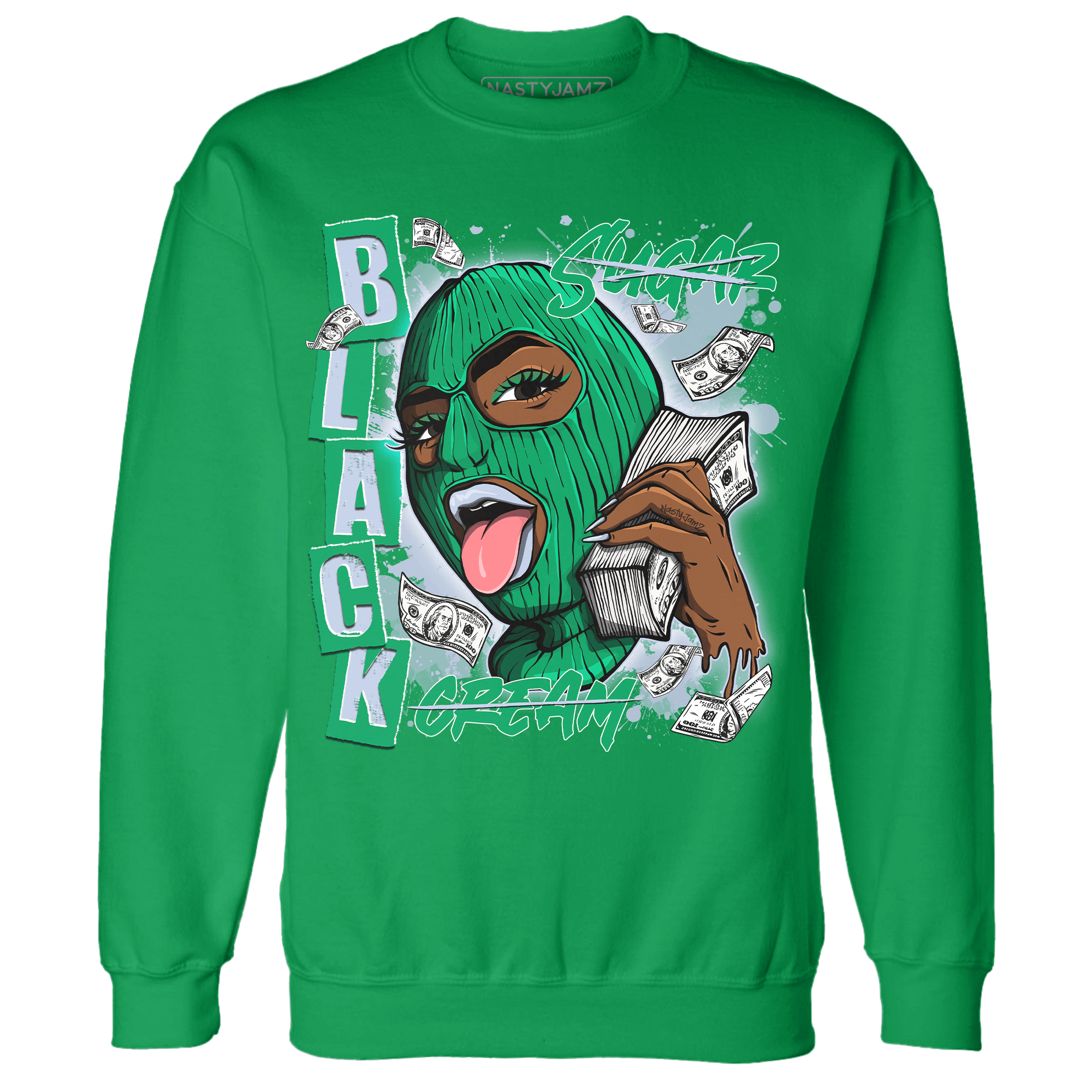 Lucky Green 5s Sweatshirt Match No Sugar No Cream - NastyJamz