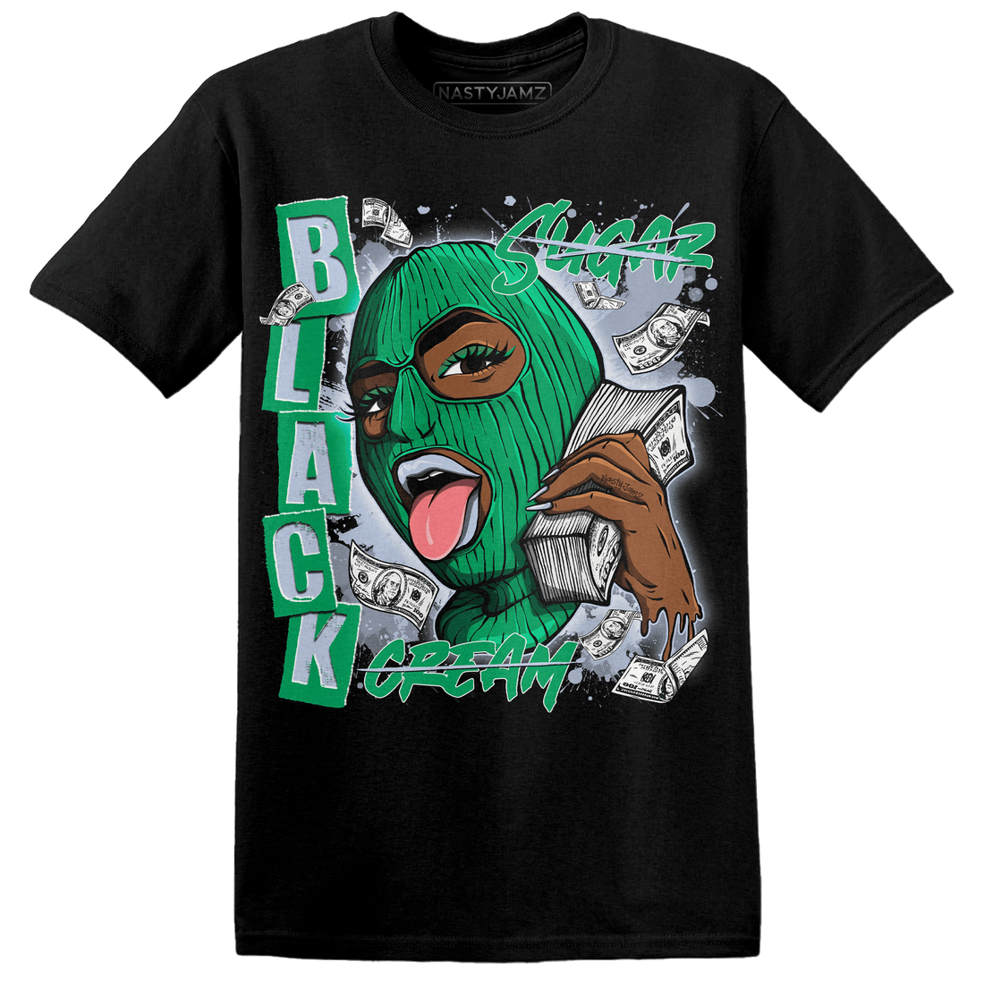 Lucky Green 5s T Shirt Match No Sugar No Cream - NastyJamz