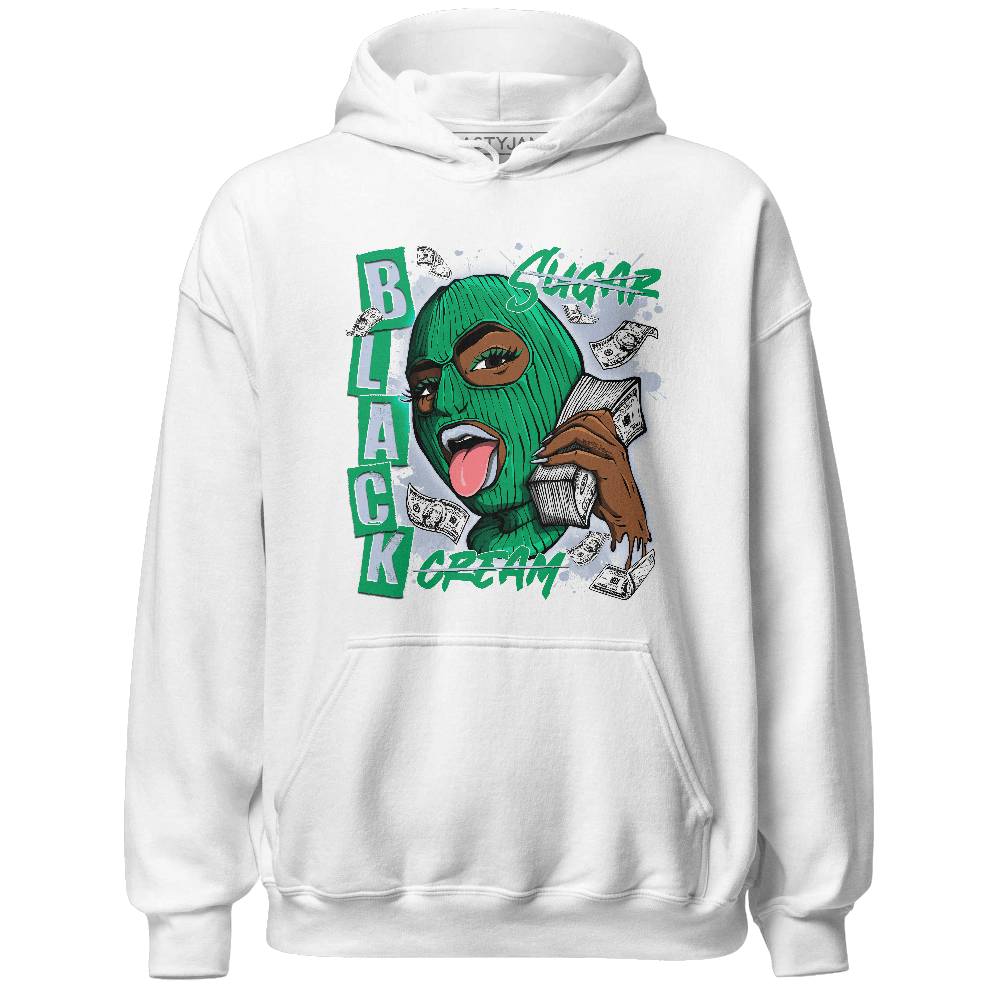 Lucky Green 5s Hoodie Match No Sugar No Cream - NastyJamz