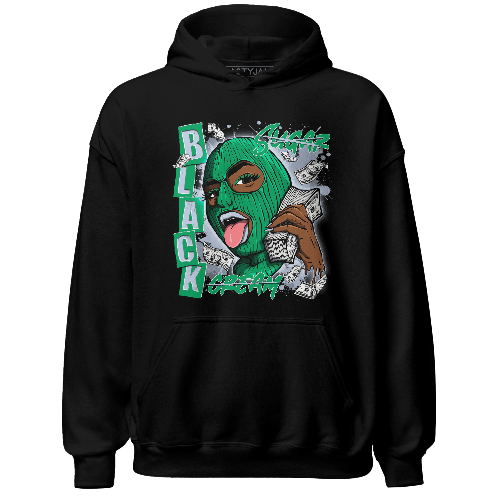 Lucky Green 5s Hoodie Match No Sugar No Cream - NastyJamz
