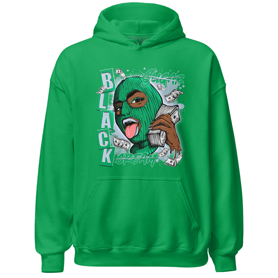 Lucky Green 5s Hoodie Match No Sugar No Cream - NastyJamz