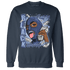 Midnight Navy 5s Sweatshirt Match No Sugar No Cream - NastyJamz