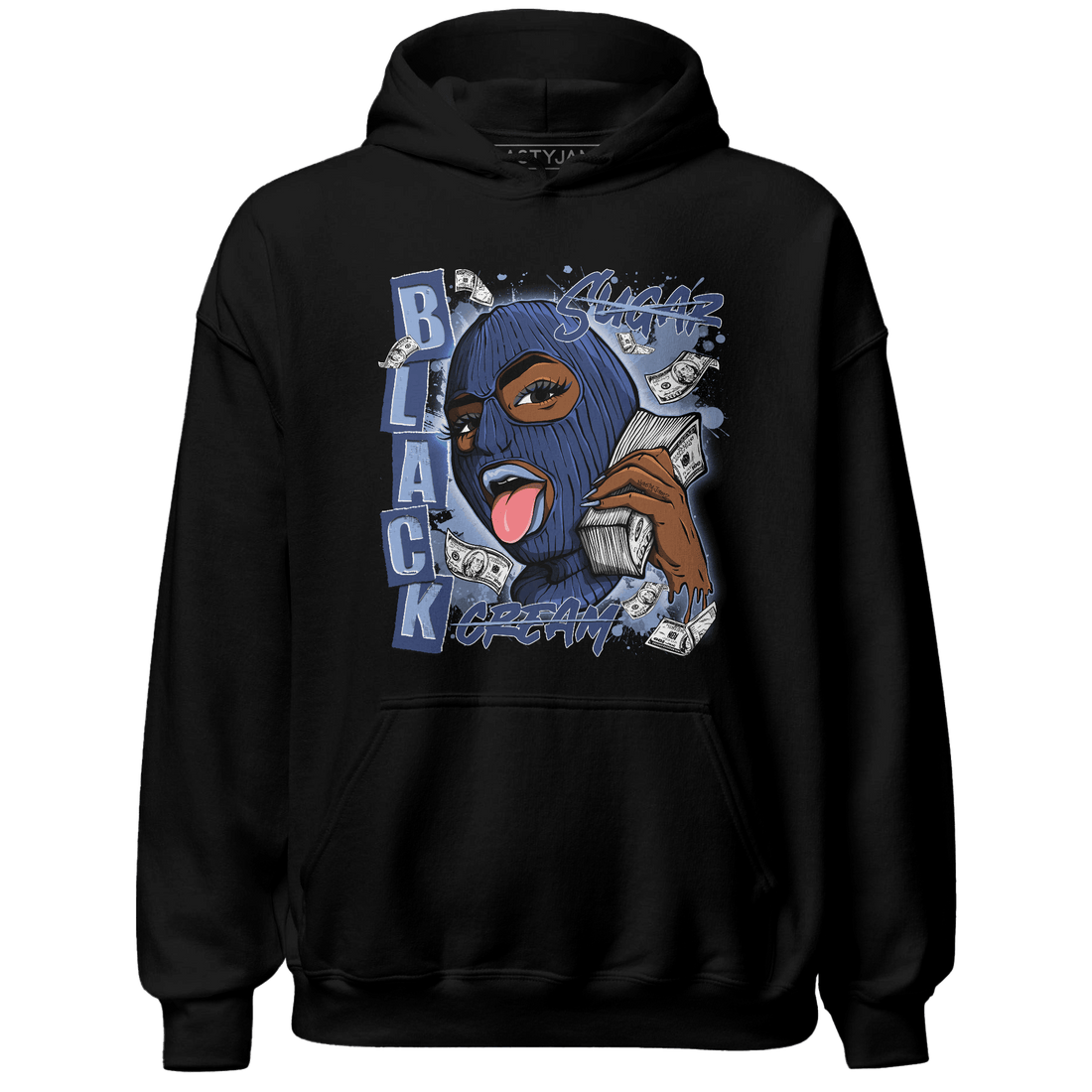 Midnight Navy 5s Hoodie Match No Sugar No Cream - NastyJamz